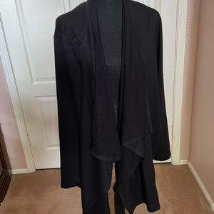 Logo Lounge black asymmetrical sweater with pockets